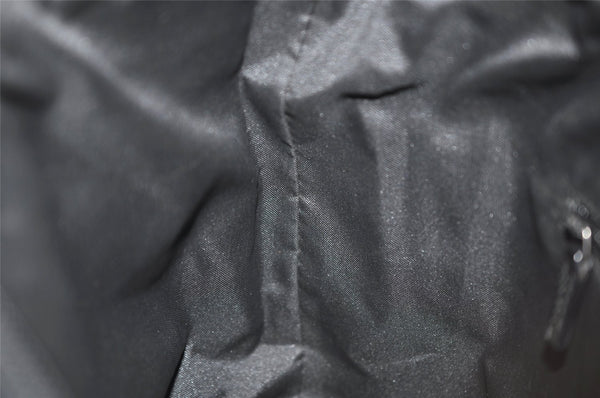 Authentic GUCCI Bamboo Shoulder Hand Bag GG Nylon Leather 0000531 Black 0892K