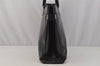 Authentic GUCCI Vintage Bamboo Shoulder Hand Bag Leather Black Junk 0893J