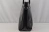 Authentic GUCCI Vintage Bamboo Shoulder Hand Bag Leather Black Junk 0893J