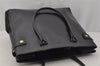 Authentic GUCCI Vintage Bamboo Shoulder Hand Bag Leather Black Junk 0893J