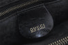Authentic GUCCI Vintage Bamboo Shoulder Hand Bag Leather Black Junk 0893J