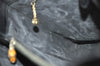 Authentic GUCCI Vintage Bamboo Shoulder Hand Bag Leather Black Junk 0893J