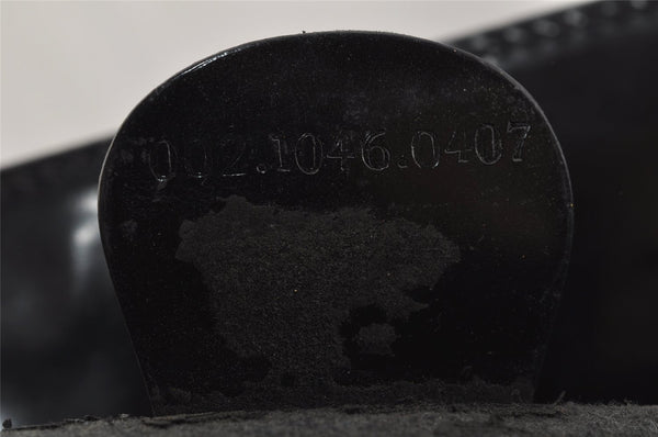 Authentic GUCCI Vintage Bamboo Shoulder Hand Bag Leather Black Junk 0893J