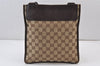 Authentic GUCCI Shoulder Cross Body Bag GG Canvas Leather 27639 Brown 0893K