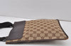 Authentic GUCCI Shoulder Cross Body Bag GG Canvas Leather 27639 Brown 0893K