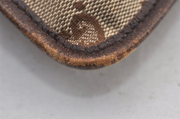 Authentic GUCCI Shoulder Cross Body Bag GG Canvas Leather 27639 Brown 0893K