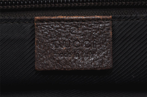 Authentic GUCCI Shoulder Cross Body Bag GG Canvas Leather 27639 Brown 0893K