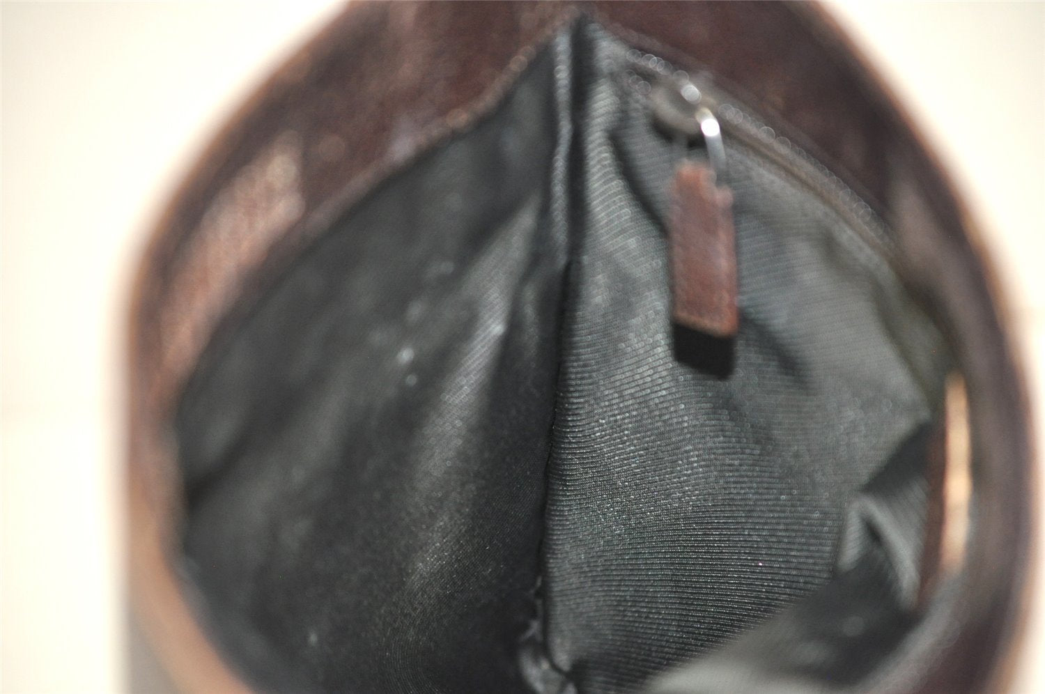 Authentic GUCCI Shoulder Cross Body Bag GG Canvas Leather 27639 Brown 0893K