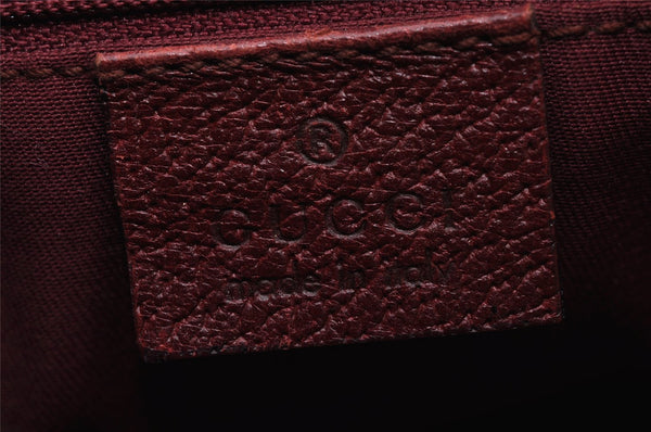 Authentic GUCCI Shoulder Hand Bag Purse GG Canvas Leather 115003 Brown 0894I