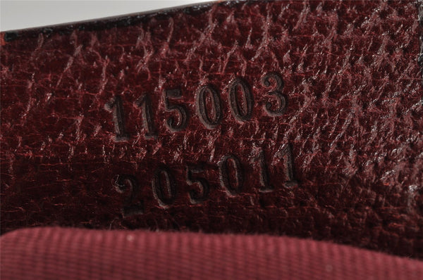 Authentic GUCCI Shoulder Hand Bag Purse GG Canvas Leather 115003 Brown 0894I