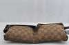 Authentic GUCCI Vintage Waist Body Bag Purse GG Canvas Leather 28566 Brown 0894K