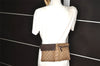 Authentic GUCCI Vintage Waist Body Bag Purse GG Canvas Leather 28566 Brown 0894K