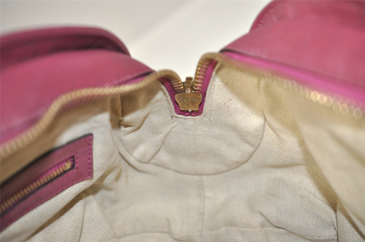 Authentic GUCCI Heart Bit 2Way Hand Bag GG Canvas Leather 269955 Brown 0895I