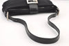 Authentic FENDI Vintage Shoulder Bag Purse Jersey Leather Black 0895K