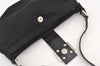 Authentic FENDI Vintage Shoulder Bag Purse Jersey Leather Black 0895K