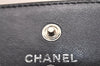 Authentic CHANEL Calf Skin Icon Line CC Logo Long Wallet Purse Gray Box 0896J