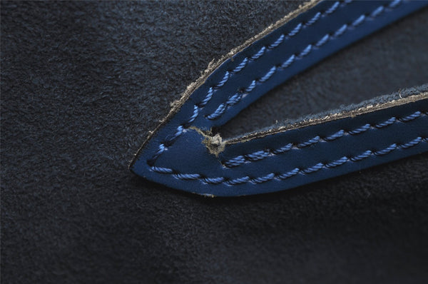 Authentic Louis Vuitton Epi Soufflot Hand Bag Blue M52225 LV 0897I