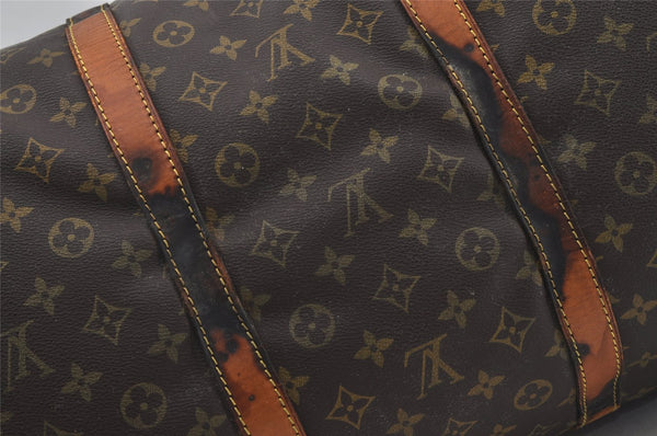 Authentic Louis Vuitton Monogram Keepall Bandouliere 60 M41412 Boston Bag 0899I