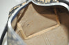 Authentic Christian Dior Trotter Hand Boston Bag Canvas Leather Blue 0900I