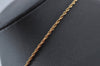 Authentic NINA RICCI Vintage Gold Tone Rhinestone Chain Pendant Necklace 0900J