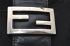 Authentic FENDI Vintage Shoulder Hand Bag Purse Jersey Leather Black Junk 0900K