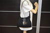 Authentic FENDI Vintage Shoulder Hand Bag Purse Jersey Leather Black Junk 0900K