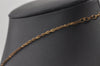 Authentic NINA RICCI Vintage Gold Tone Heart Motif Chain Pendant Necklace 0901J