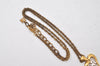 Authentic NINA RICCI Vintage Gold Tone Heart Motif Chain Pendant Necklace 0901J