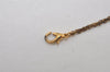 Authentic NINA RICCI Vintage Gold Tone Heart Motif Chain Pendant Necklace 0901J
