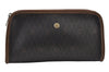 Authentic Christian Dior Honeycomb Clutch Hand Bag PVC Leather Black CD 0901K