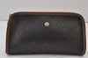 Authentic Christian Dior Honeycomb Clutch Hand Bag PVC Leather Black CD 0901K