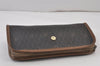 Authentic Christian Dior Honeycomb Clutch Hand Bag PVC Leather Black CD 0901K