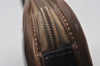 Authentic Christian Dior Honeycomb Clutch Hand Bag PVC Leather Black CD 0901K