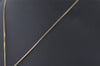 Authentic NINA RICCI Vintage Gold Tone Rhinestone Chain Pendant Necklace 0902J