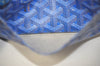 Authentic Goyard Saint Louis Pouch Purse PVC Leather Blue 0905I