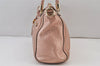 Authentic GUCCI Bamboo Bella Tassel 2Way Hand Bag Leather 282300 Pink 0905K
