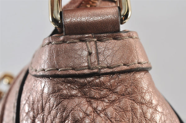 Authentic GUCCI Bamboo Bella Tassel 2Way Hand Bag Leather 282300 Pink 0905K