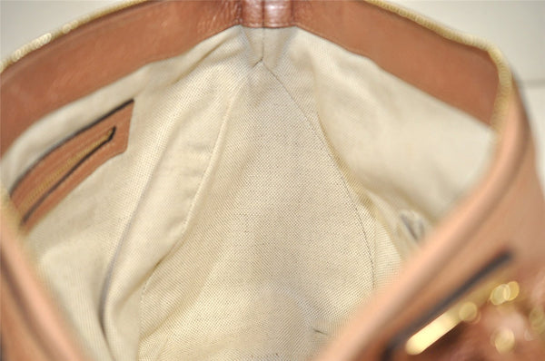 Authentic GUCCI Bamboo Bella Tassel 2Way Hand Bag Leather 282300 Pink 0905K