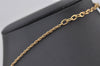 Authentic NINA RICCI Vintage Gold Tone Rhinestone Chain Pendant Necklace 0906J