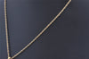 Authentic NINA RICCI Vintage Gold Tone Rhinestone Chain Pendant Necklace 0906J