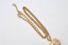 Authentic NINA RICCI Vintage Gold Tone Rhinestone Chain Pendant Necklace 0906J