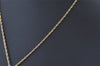 Authentic NINA RICCI Vintage Gold Tone Rhinestone Chain Pendant Necklace 0907J