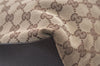 Authentic GUCCI Web Sherry Line Tote Bag GG Canvas Leather 131231 Brown 0907K