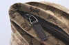 Authentic GUCCI Web Sherry Line Tote Bag GG Canvas Leather 131231 Brown 0907K