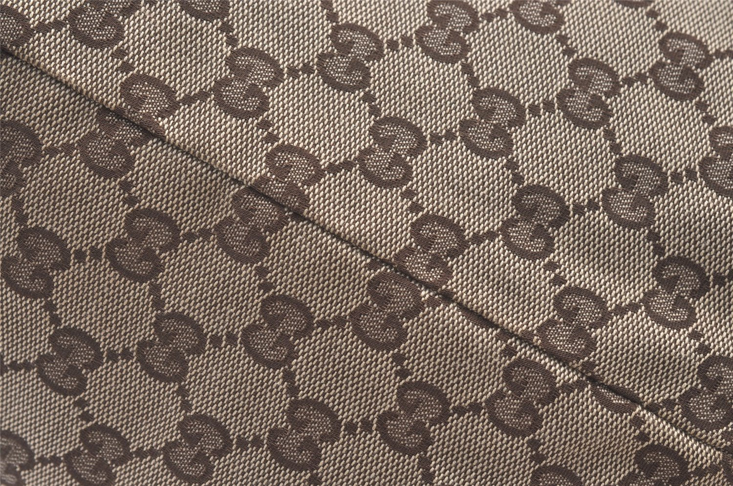 Authentic GUCCI Web Sherry Line Tote Bag GG Canvas Leather 131231 Brown 0907K