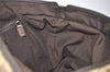 Authentic GUCCI Web Sherry Line Tote Bag GG Canvas Leather 131231 Brown 0907K