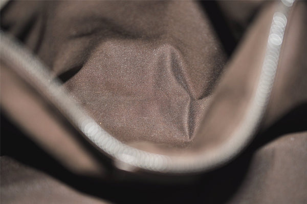 Authentic GUCCI Web Sherry Line Tote Bag GG Canvas Leather 131231 Brown 0907K