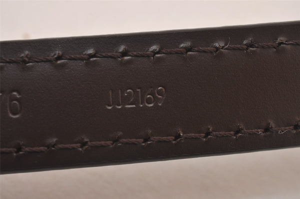 Authentic Louis Vuitton Leather Shoulder Strap Brown 41.3-46.1" LV 0908I