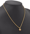 Authentic NINA RICCI Vintage Gold Tone Rhinestone Chain Pendant Necklace 0908J