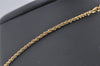 Authentic NINA RICCI Vintage Gold Tone Rhinestone Chain Pendant Necklace 0908J